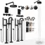 Шланговое подсоединение Gessi Inciso ⌀65 мм, настенное, цвет Black Metal Brushed PVD