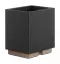 Стакан Gessi Rettangolo, настольный, 105хh125х85 мм, цвет Black/Copper Brushed PVD