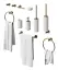 Стакан Gessi Inciso, настольный, ⌀75хh127 мм, цвет Matte White
