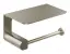 Бумагодержатель Gessi Rilievo, настенный с крышкой, цвет Finox Brushed Nickel