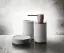 Стакан Gessi316, настольный, ⌀75х126 мм, цвет White/Warm Bronze Brushed PVD