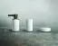 Мыльница Gessi Inciso, настольная, цвет White/Black Metal Brushed PVD