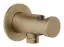 Шланговое подсоединение Gessi Anello, с держателем лейки, цвет Warm Bronze Brushed PVD
