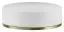 Мыльница Gessi Inciso ⌀115 мм, настольная, цвет White/Brushed Brass PVD