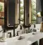 Мыльница Gessi Inciso, настольная, цвет White/Black Metal Brushed PVD