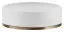 Мыльница Gessi Inciso ⌀115 мм, настольная, цвет White/Warm Bronze Brushed PVD