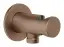 Шланговое подсоединение Gessi, с держателем лейки, цвет Copper Brushed PVD