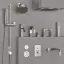 Форсунка Gessi Body Jets, боковая, поворотная, встраиваемая, внешняя часть, Ø98 мм, цвет Chrome