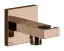 Шланговое подсоединение Gessi Rettangolo, с держателем душевой лейки, цвет Copper PVD