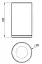 Cтакан Gessi Inciso, настольный, ⌀75х127 мм, цвет White/Bronze Brushed
