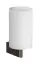 Cтакан Gessi Origini, настенный, ⌀75хh160 мм, цвет White/Black Metal Brushed PVD