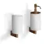 Стакан Gessi Origini, настенный, ⌀75хh160 мм, цвет White/Copper Brushed PVD