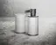 Стакан Gessi Inciso, настольный, ⌀75х127 мм, цвет White/Black Metal Brushed PVD