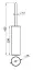 Ёршик напольный Gessi Anello, цвет Finox Brushed Nickel