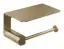 Бумагодержатель Gessi Rilievo, настенный, с крышкой, ширина 161 мм, цвет Warm Bronze Brushed PVD