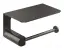 Бумагодержатель Gessi Rilievo, настенный с крышкой, цвет Black Metal Brushed PVD