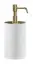 Дозатор для жидкого мыла Gessi Rilievo, настольный, ⌀75хh194 мм, цвет White/Warm Bronze Brushed PVD