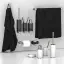 Ёршик Gessi316, напольный, Ø76хh424 мм, цвет Black/Steel Brushed
