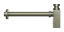 Сифон Gessi Technical Accessories, квадратный, цвет Finox Brushed Nickel