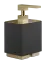 Дозатор для жидкого мыла Gessi Rettangolo, настольный, цвет Black/Warm Bronze Brushed PVD