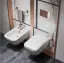 Ёршик Gessi Anello, настенный, цвет White/Finox Brushed Nickel