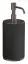 Дозатор для жидкого мыла Gessi Habito, настольный, ø75x97 мм, цвет Black Metal Brushed PVD
