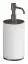 Дозатор Gessi Origini, настольный, Ø75хh199 мм, цвет White/Black Metal Brushed PVD