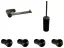 Ёршик Gessi 316, напольный, Ø76хh424 мм, цвет Matte Black