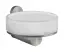 Мыльница Gessi316, настенная, Ø115хh75 мм, цвет White/Steel Brushed