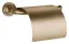 Бумагодержатель Gessi Venti20, с крышкой, цвет Warm Bronze Br. PVD