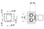 Скрытая часть Gessi для переключателя на 3 выхода, цвет хром