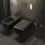 Ёршик Gessi Ingranaggio, настенный, цвет White/Black Metal Brushed PVD