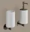Дозатор для жидкого мыла Gessi Ingranaggio, настенный, цвет White/Brushed Brass PVD
