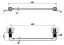 Полотенцедержатель Gessi Inciso 450 мм, настенный, цвет Black Metal Brushed PVD