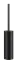 Ёршик Gessi Inciso, ⌀76х426 мм, напольный, цвет Black/Black Metal Brushed PVD