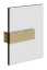 Зажим стена-стекло Gessi Rigato, ширина 160 мм, цвет Brushed Brass PVD