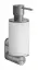 Дозатор Gessi316, настенный, Ø75хh208мм, цвет White/Steel Brushed