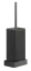 Ёршик Gessi, настенный, цвет Black/Black Metal Brushed PVD