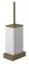 Ёршик Gessi Rettangolo, настенный, цвет White/Antique Brass