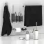 Дозатор Gessi316, настольный, ⌀75хh190 мм, цвет White/Black Metal Brushed PVD