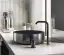 Дозатор Gessi316, настольный, ⌀75хh190 мм, цвет White/Black Metal Brushed PVD