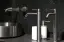 Дозатор Gessi316, настольный, ⌀75хh190 мм, цвет White/Black Metal Brushed PVD