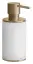 Дозатор Gessi316, настольный, цвет White/Warm Bronze Brushed PVD