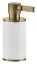 Дозатор Gessi Inciso, ø75х191 мм, настольный, цвет White/Warm Bronze Brushed PVD