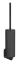 Ёршик Gessi316, настенный, цвет Matte Black