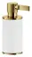 Дозатор Gessi Inciso, ø75х191 мм, настольный, цвет White/Gold PVD
