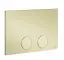 Клавиша смыва Gessi Origini, для инсталляции Tece (TeceProfil, TeceBox), 215х145х5 мм, цвет Brass PVD