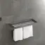 Полка Gessi Rettangolo настенная, L 600 мм, цвет Black Metal Brushed PVD