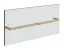 Полотенцедержатель Rigato Gessi Shower G, L 600 мм, для монтажа на стекле, цвет Brushed Brass PVD