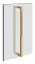 Ручка двери душевого ограждения Gessi Shower G, двойная, 450 мм, цвет Brushed Brass PVD